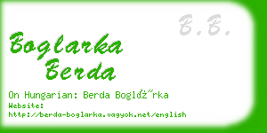 boglarka berda business card